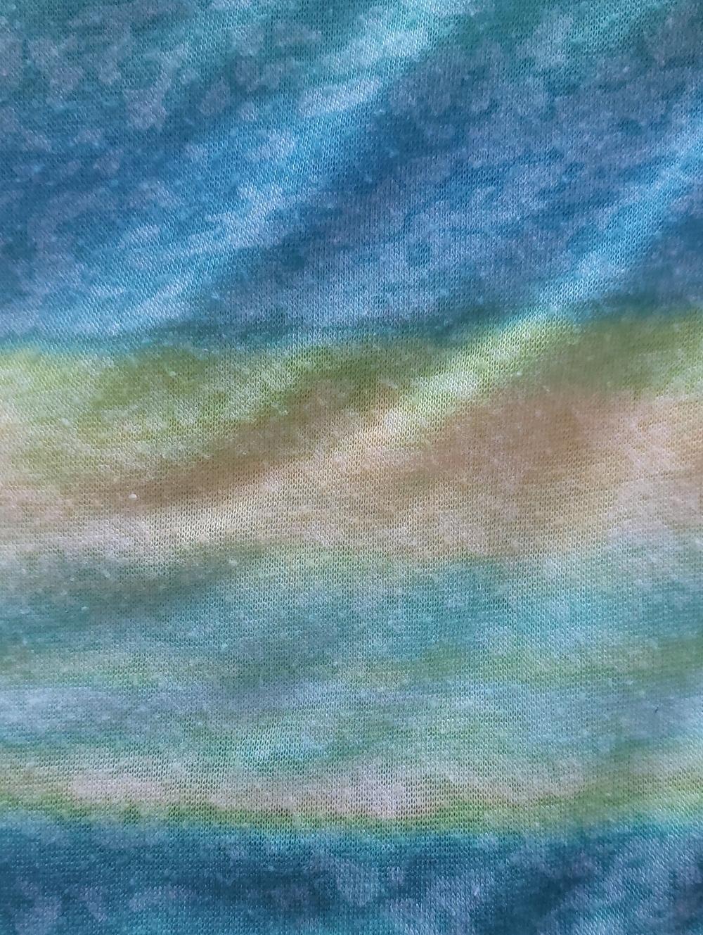 LAURA, Everyday Striped Blue, Green & Yellow Women's Tunic - Picture 10 of 13
